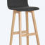 Elyse Bar Chair - Charcoal